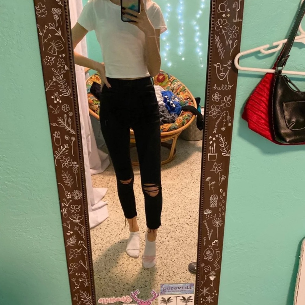 high waisted skinny jeans